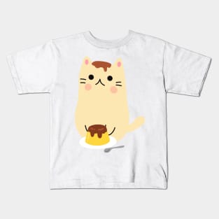 Pudding cat Kids T-Shirt